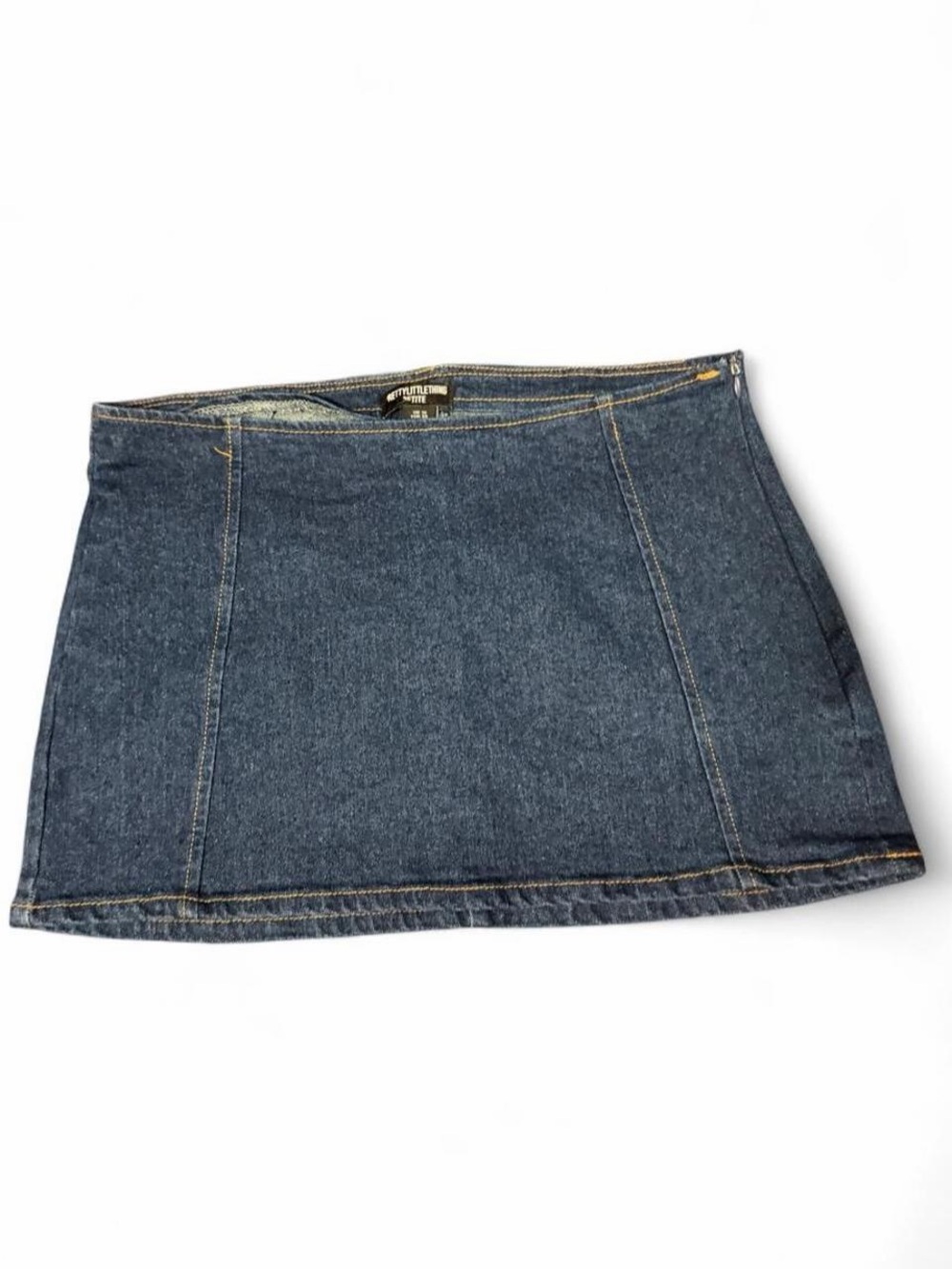 Denim Petite Mini Skirt - Blue